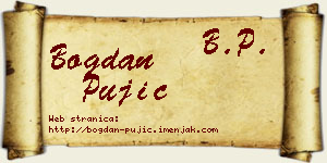 Bogdan Pujić vizit kartica
